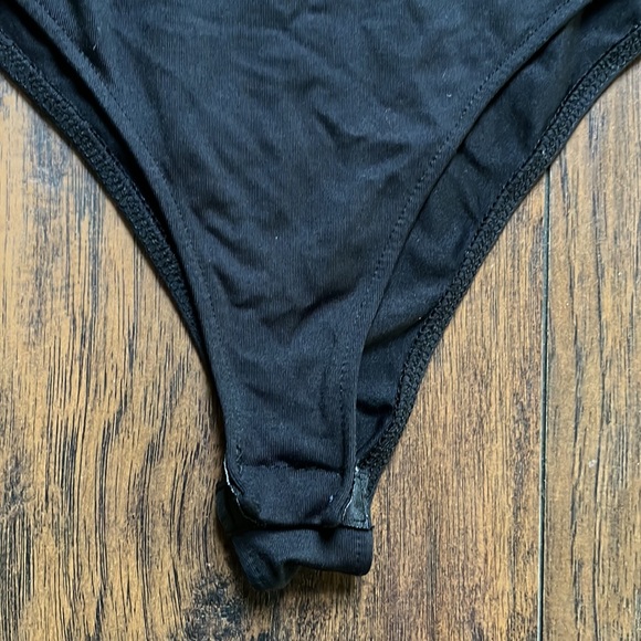 Zara Black High Neck Bodysuit - Picture 3 of 4